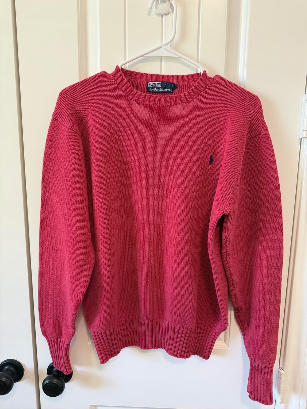 Polo Ralph Lauren Red Cotton Crewneck Sweater Men’s